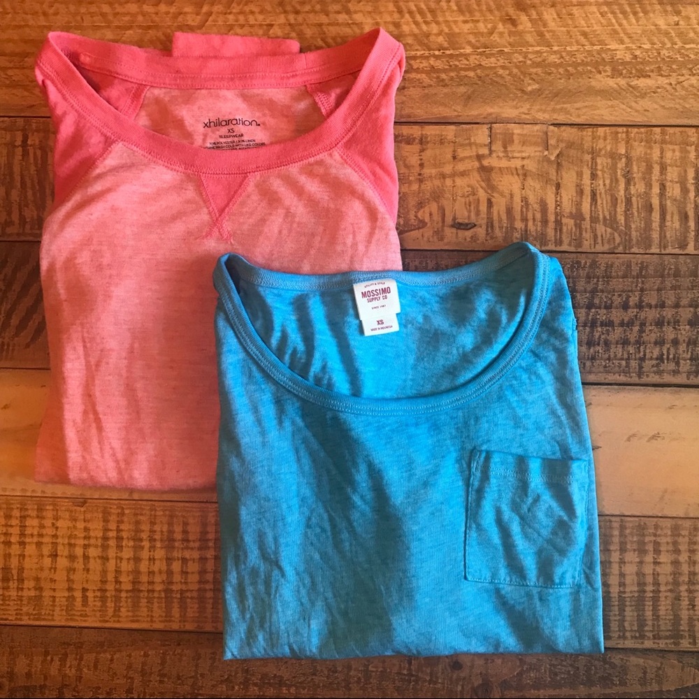 Bundle of 2 Neon Long Sleeved T-Shirts